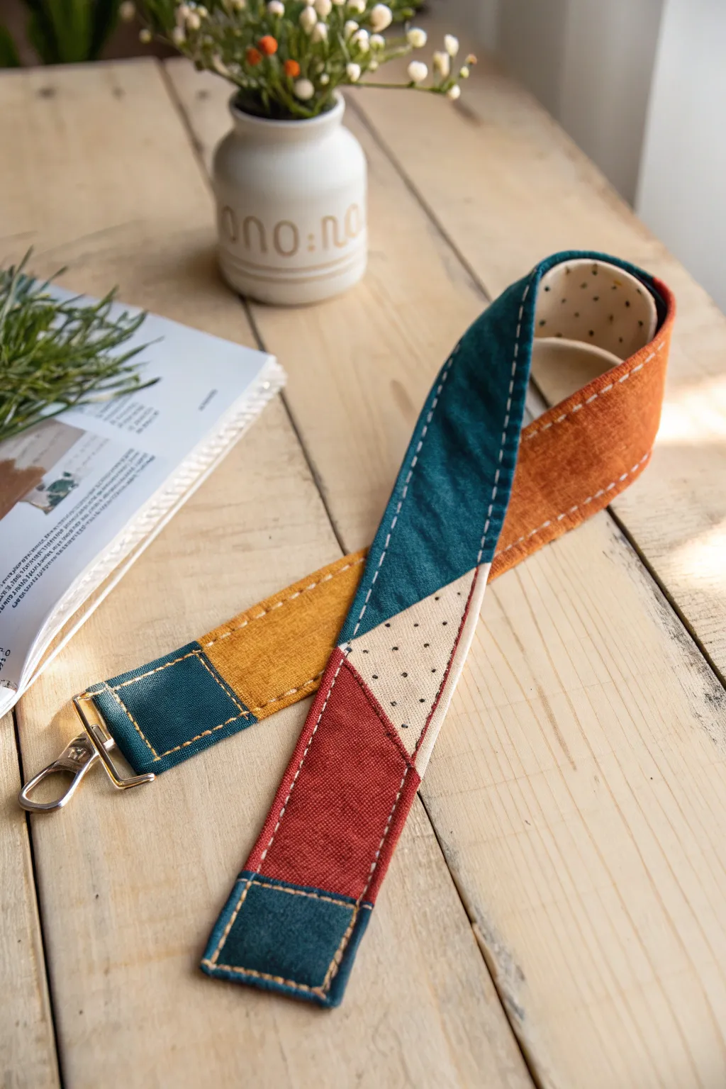 Transform your fabric scraps into a stunning bookmark that tells its own story. Embrace sustainability with style!