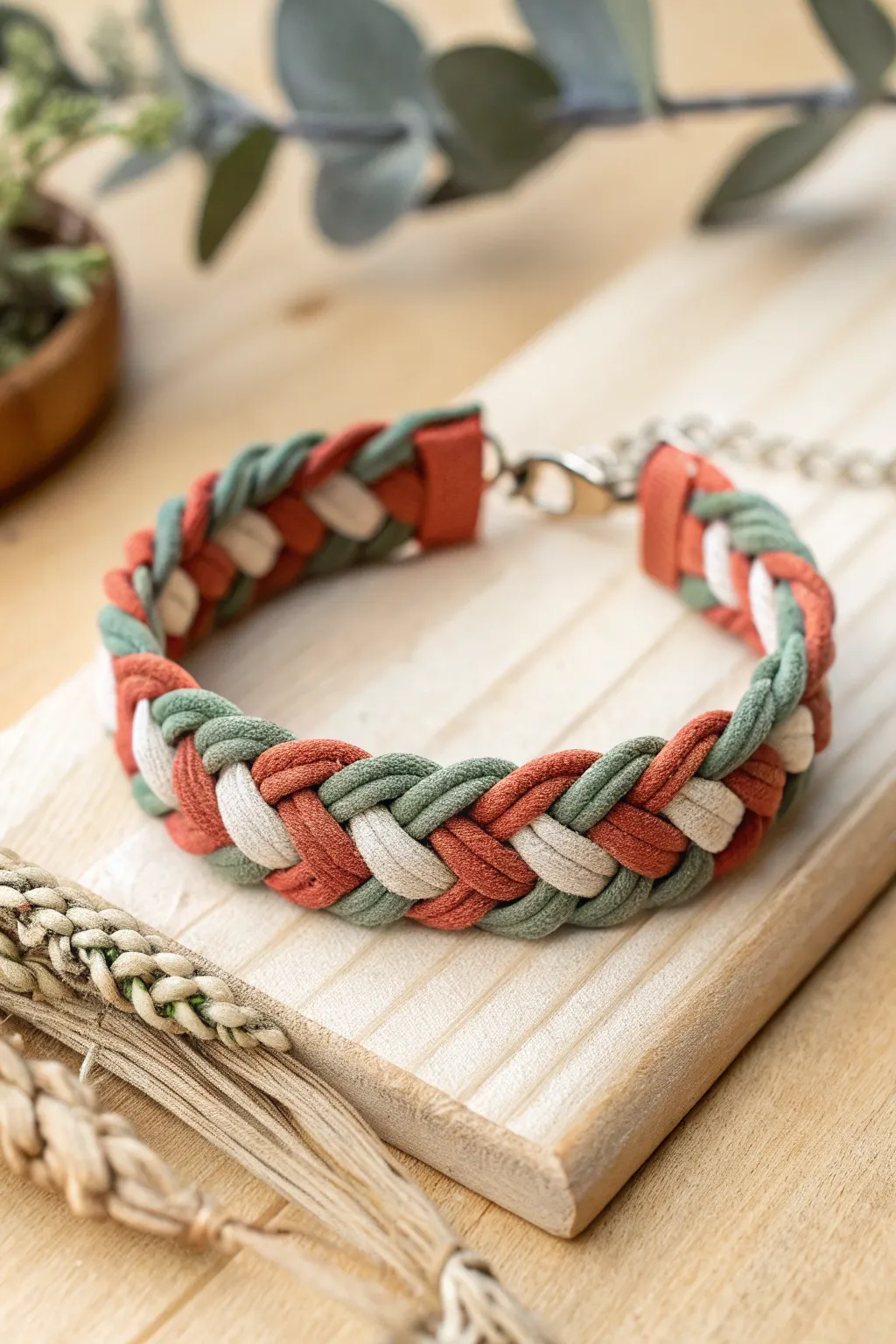 Upcycle with style: Embrace the boho-chic charm of fabric strip braiding!