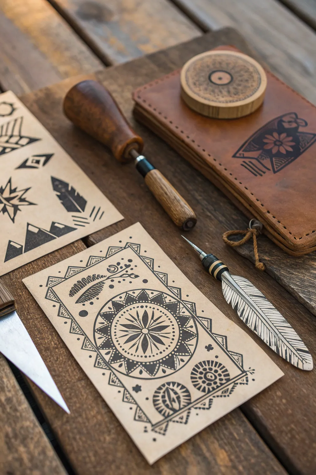 Express yourself with handcrafted temporary tattoos, perfect for camp adventures!