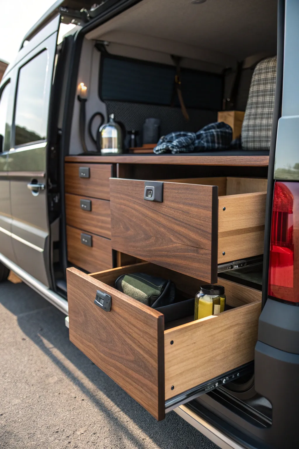 Elevate your camping experience with expertly crafted drawer systems for ultimate organization and style.