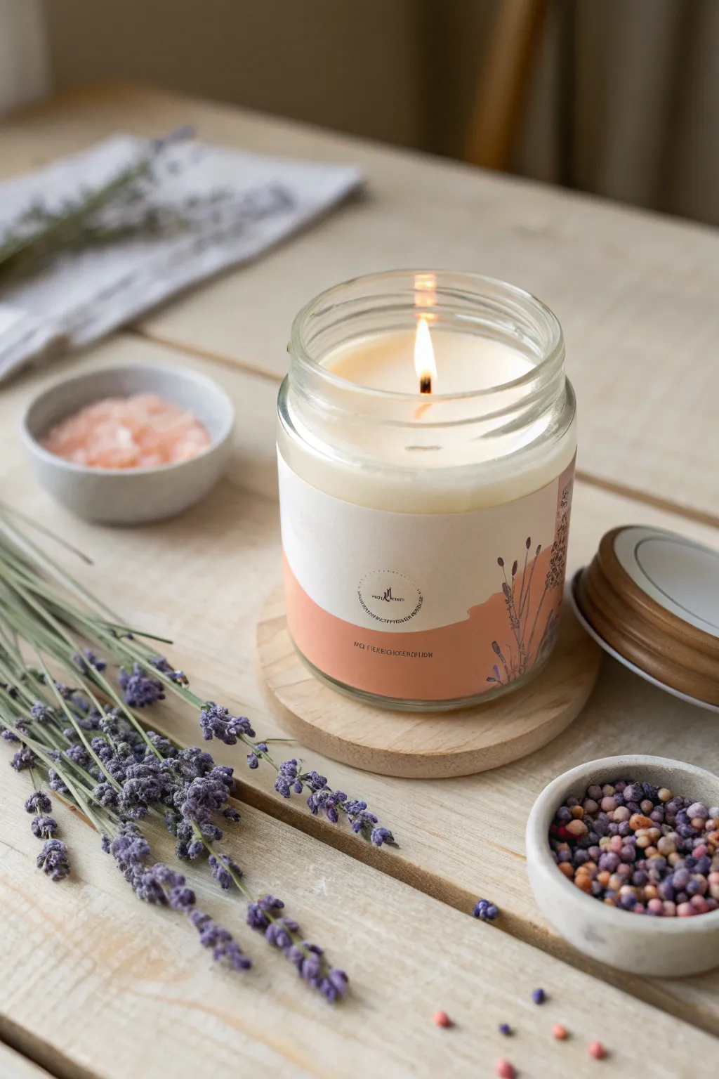 Transform your space with handcrafted elegance: DIY candle jars that combine simplicity and natural beauty.