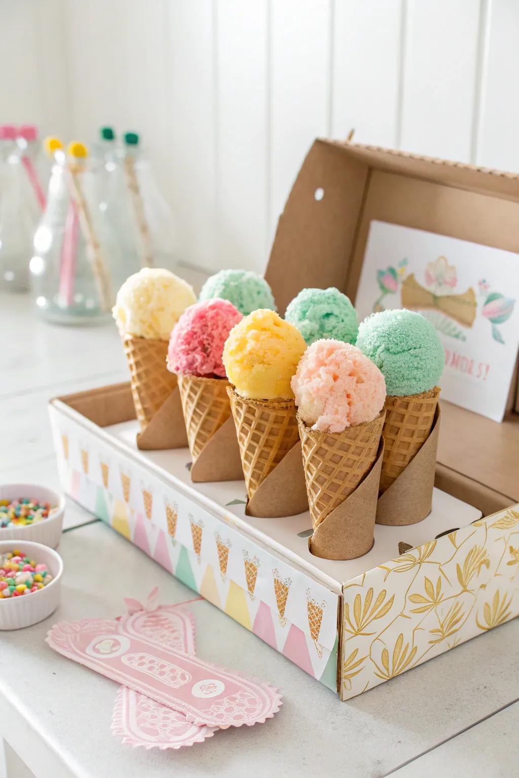 Scoop up creativity with this charming DIY ice cream stand for endless imaginative play!