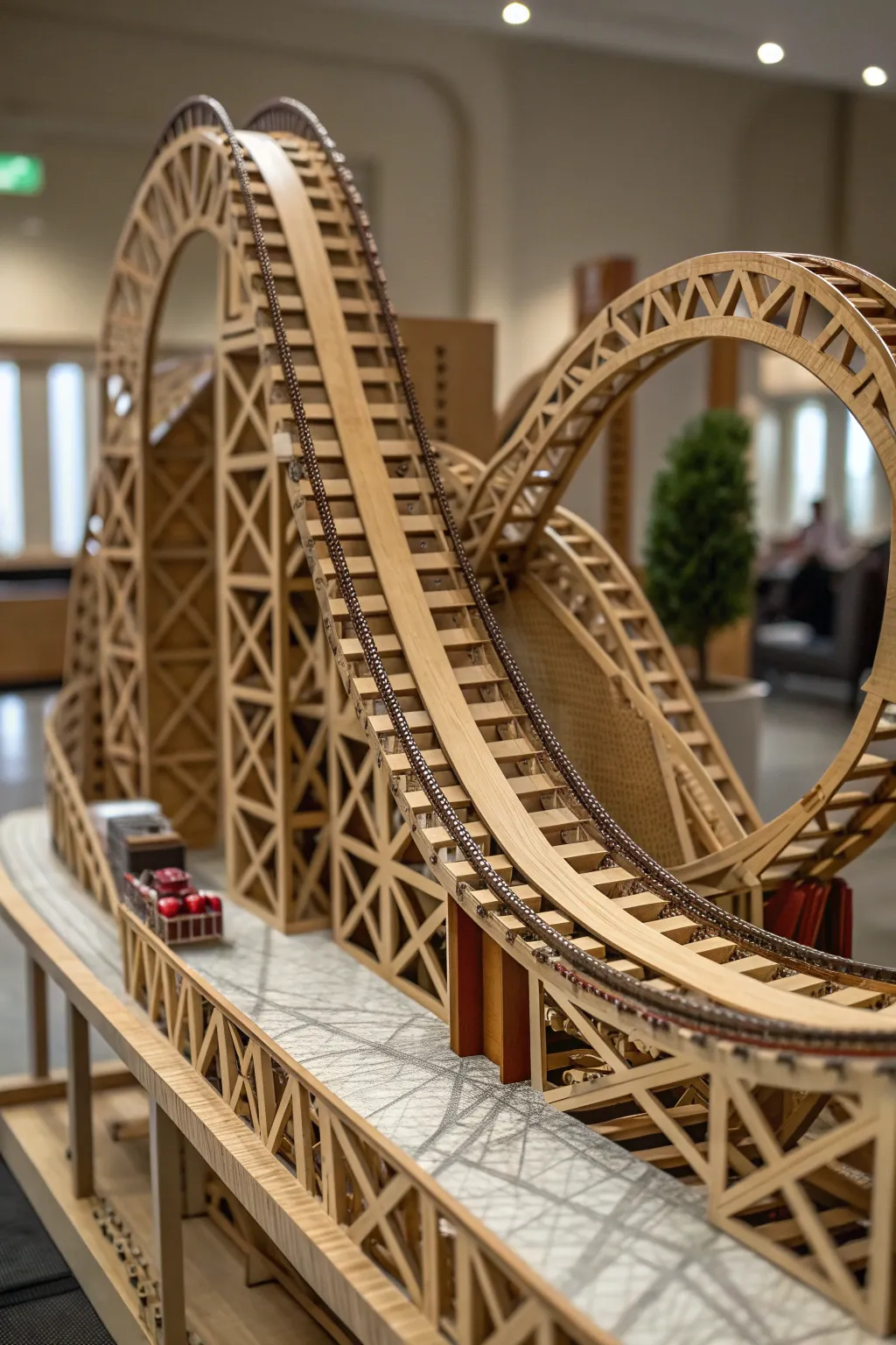 Master the Zigzag: Witness the art of cardboard craftsmanship.