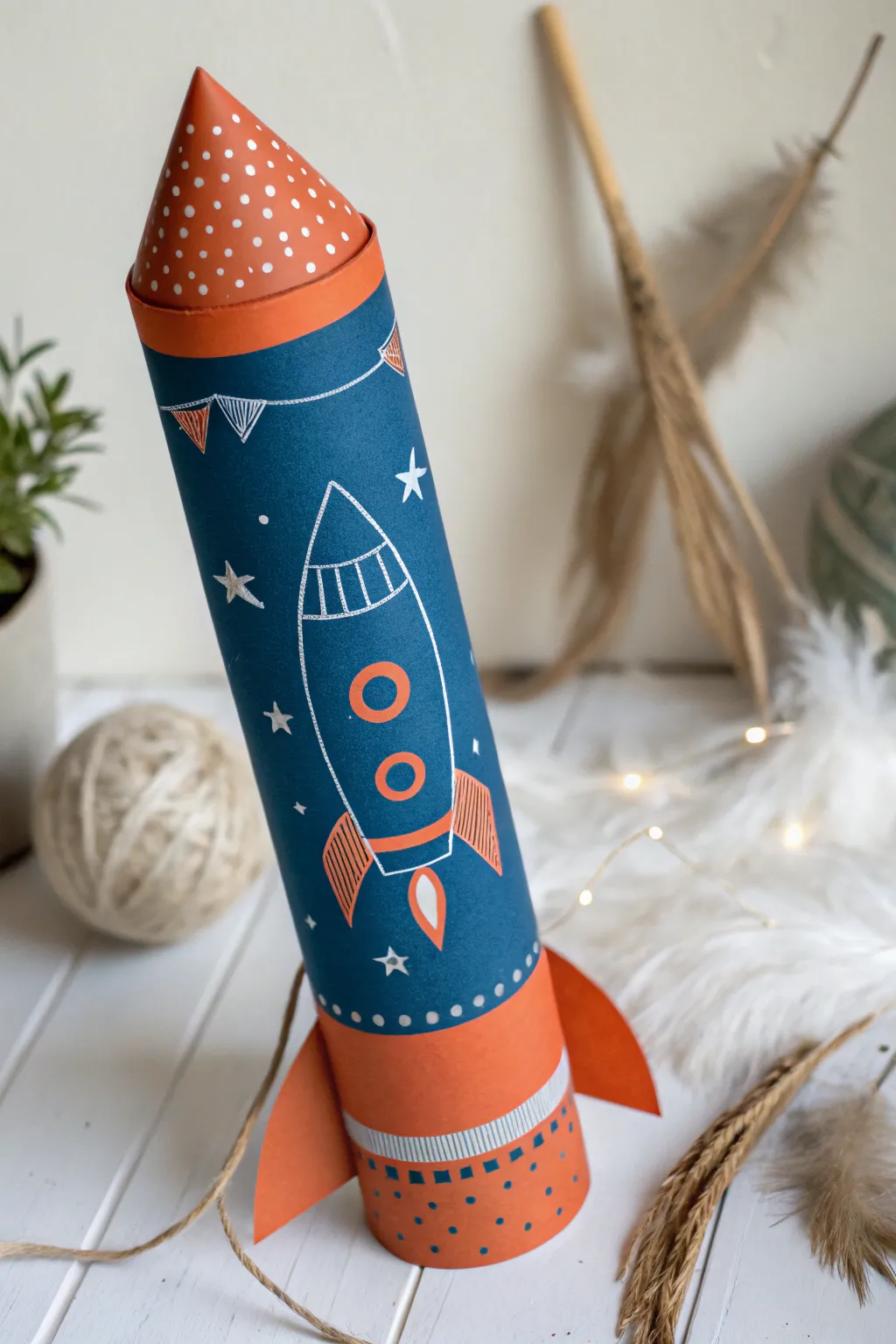 Blast off in style with this charming DIY rocket launcher, where simplicity meets creativity.