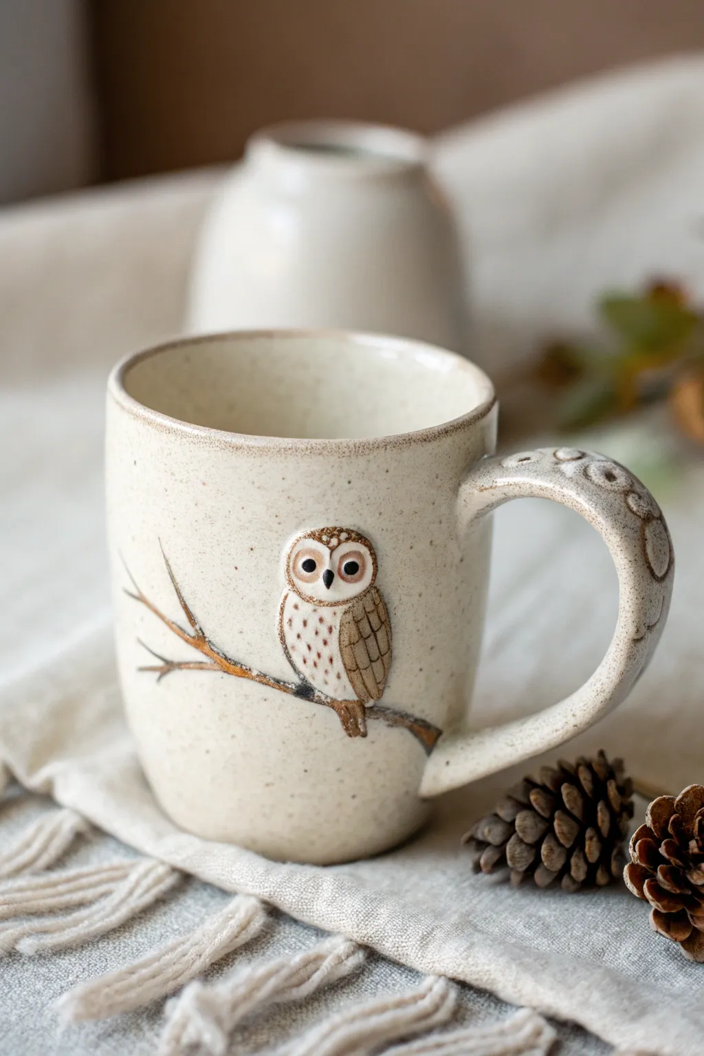Start your mornings with a smile and a touch of whimsy – meet the charming owl mug!