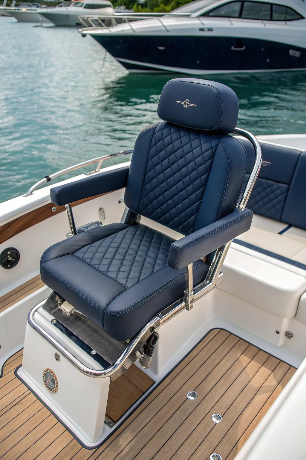 Experience the ultimate in space-saving design with our elegant flip-up boat seats, perfect for any boating adventure.