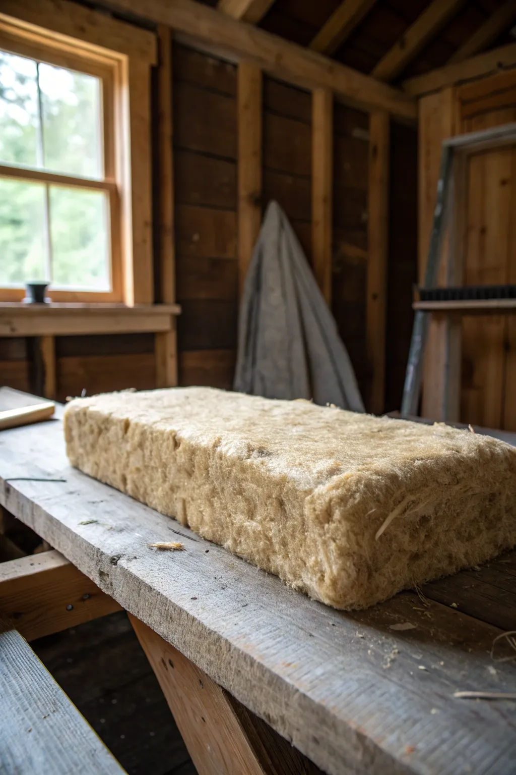 Craftsmanship Meets Sustainability: Discover the appeal of using reclaimed insulation for your shed.