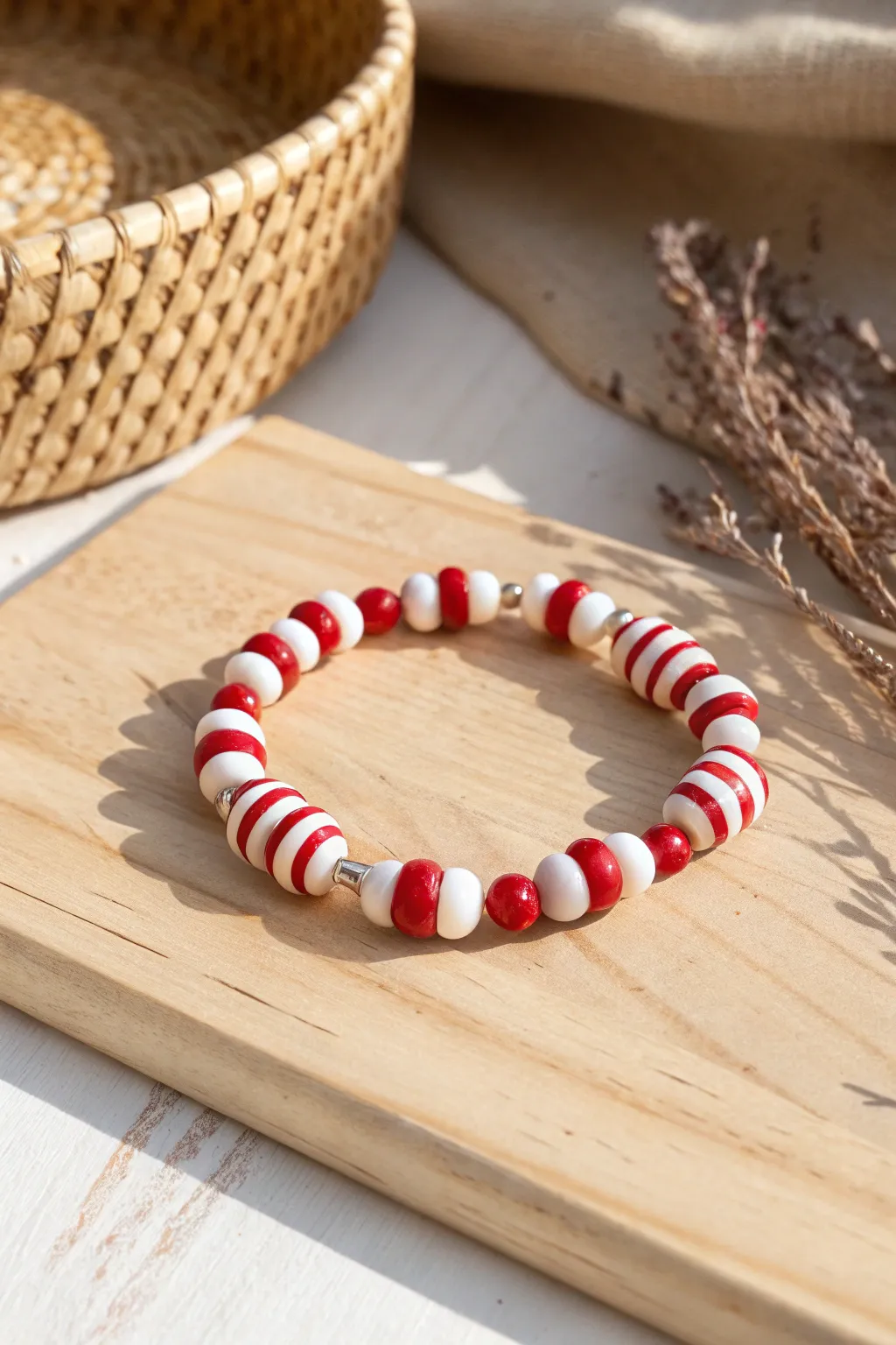 Wrap your wrist in festive charm with a candy cane bracelet that's as sweet as it is stylish.