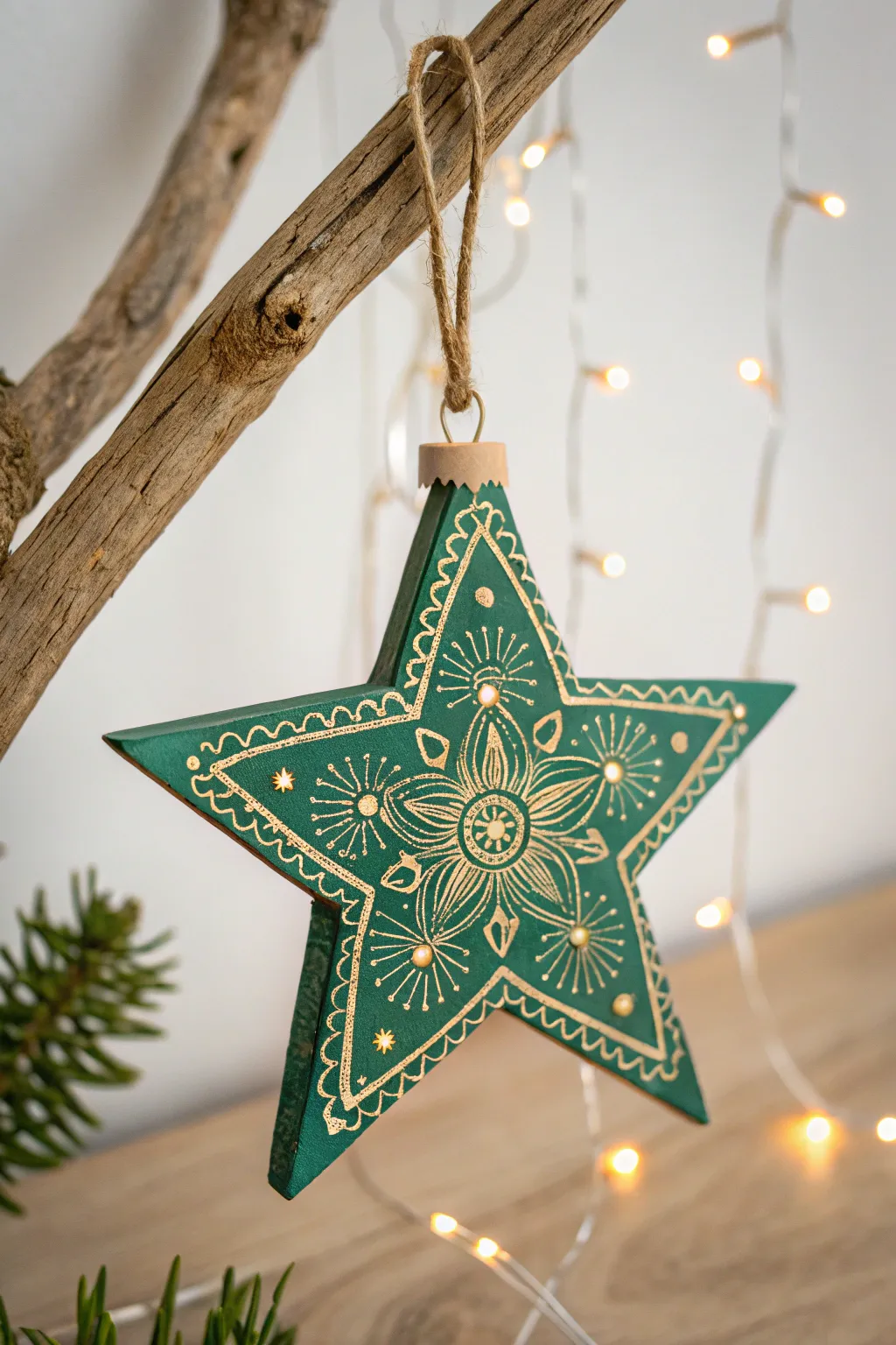 Capture the spirit of a Grinch-free Christmas with this handcrafted ornament. 🌟💚 #ScandiBoho #ChristmasCraft