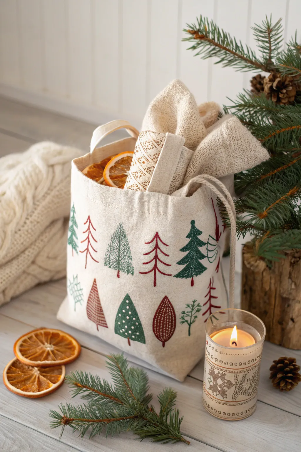 Add a personal touch to your presents with themed gift bags that promise a cozy night in. 🎁✨