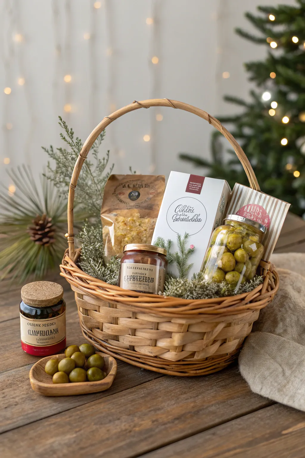 Explore the world from your kitchen with this delightful Christmas gift basket!