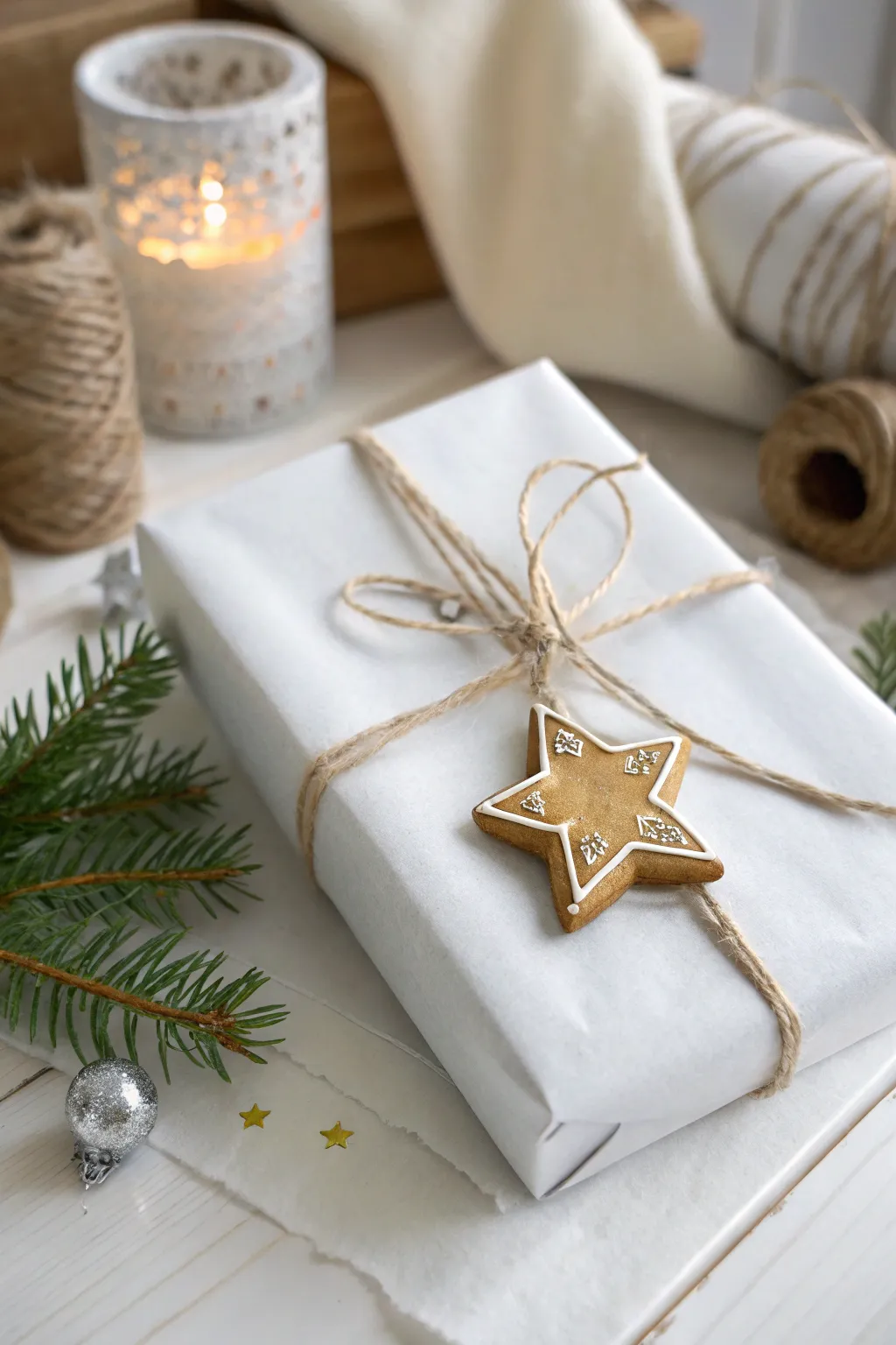 Add a touch of kitchen love to your gifts with a charming cookie cutter decoration. 🎁✨