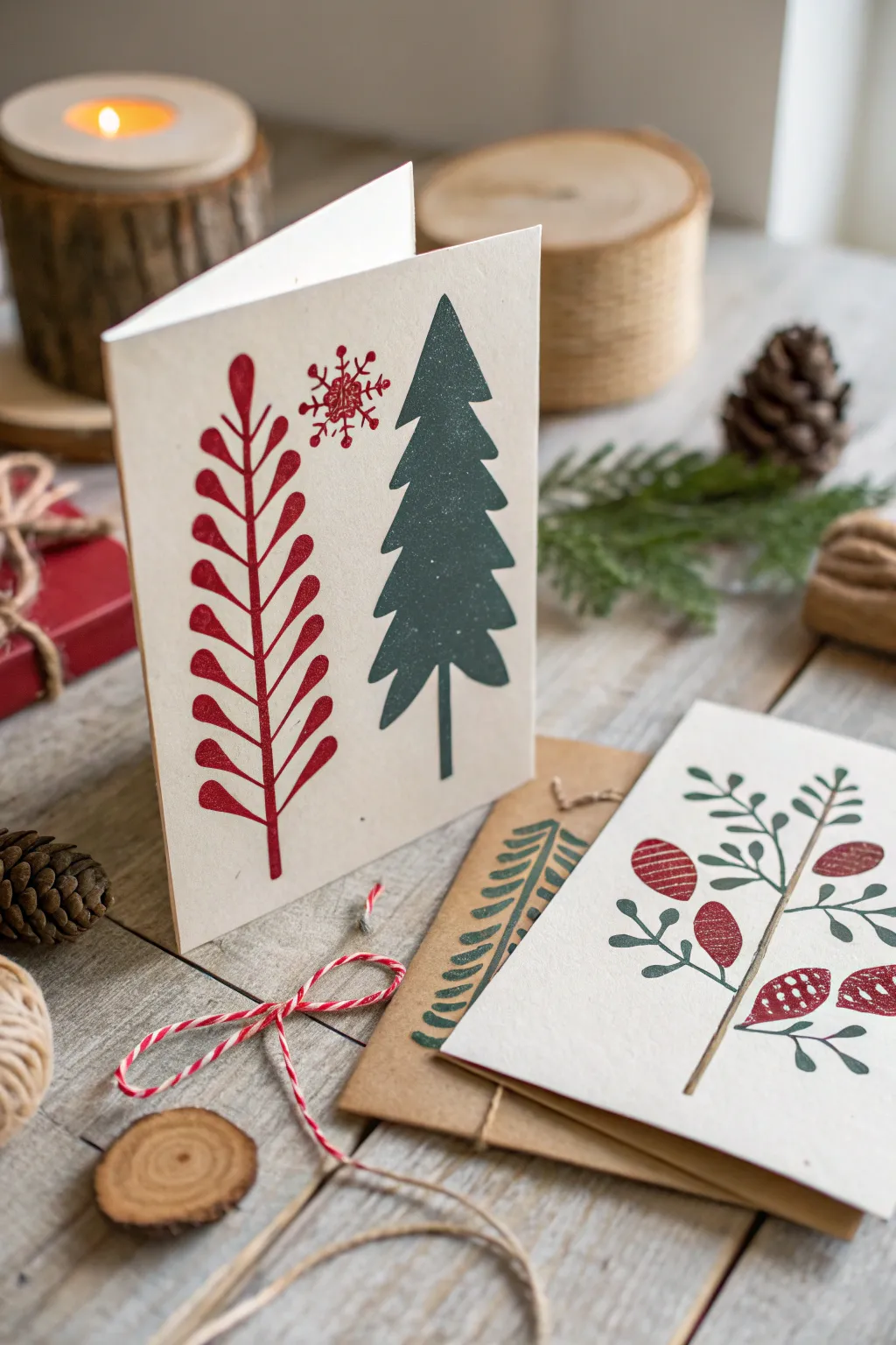 Unleash your child's creativity with these charming DIY greeting cards, perfect for adding a personal touch to your Christmas gifts.