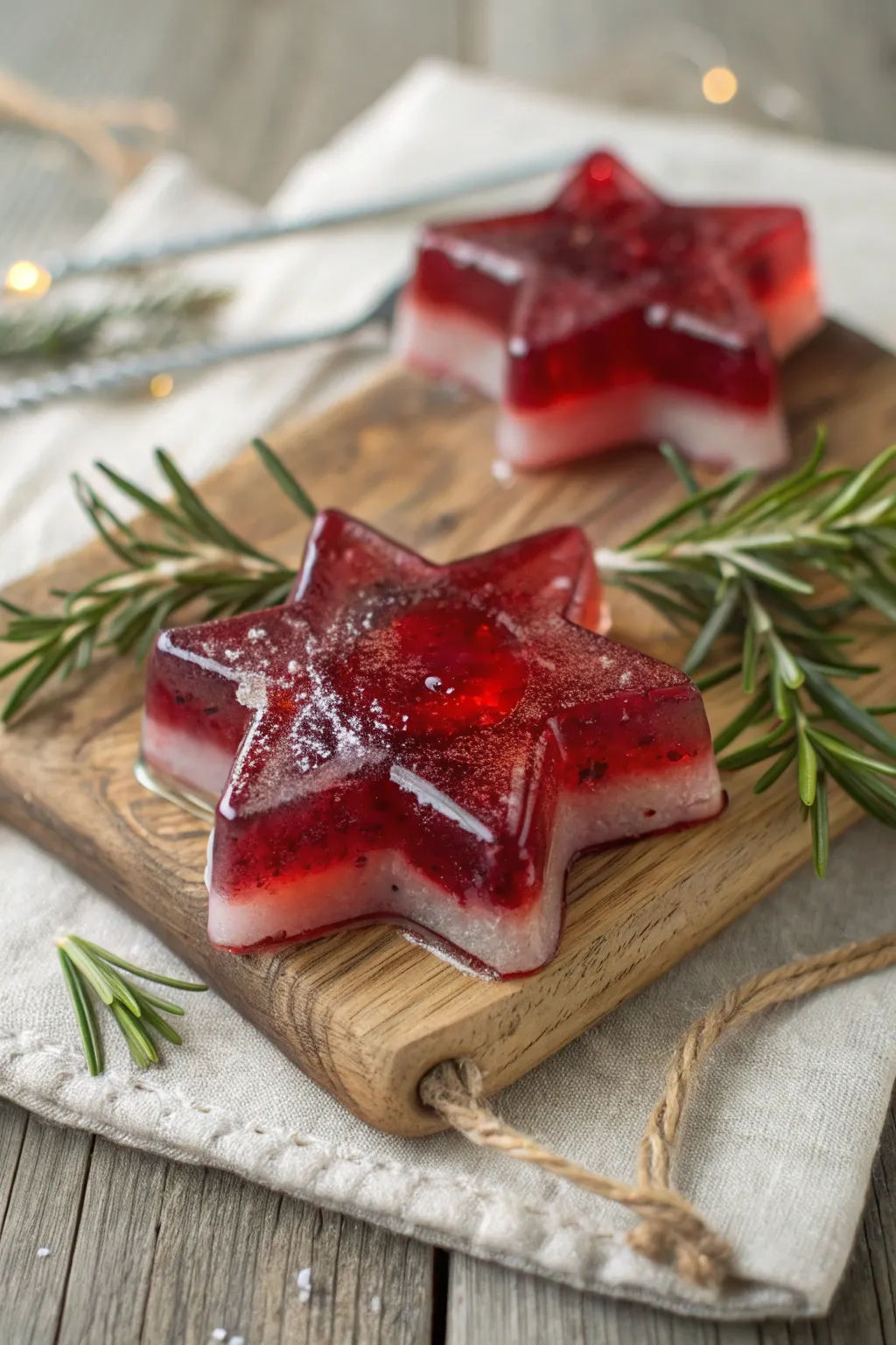 Delight in the art of festive flavors with our stunning gelatin ornament!