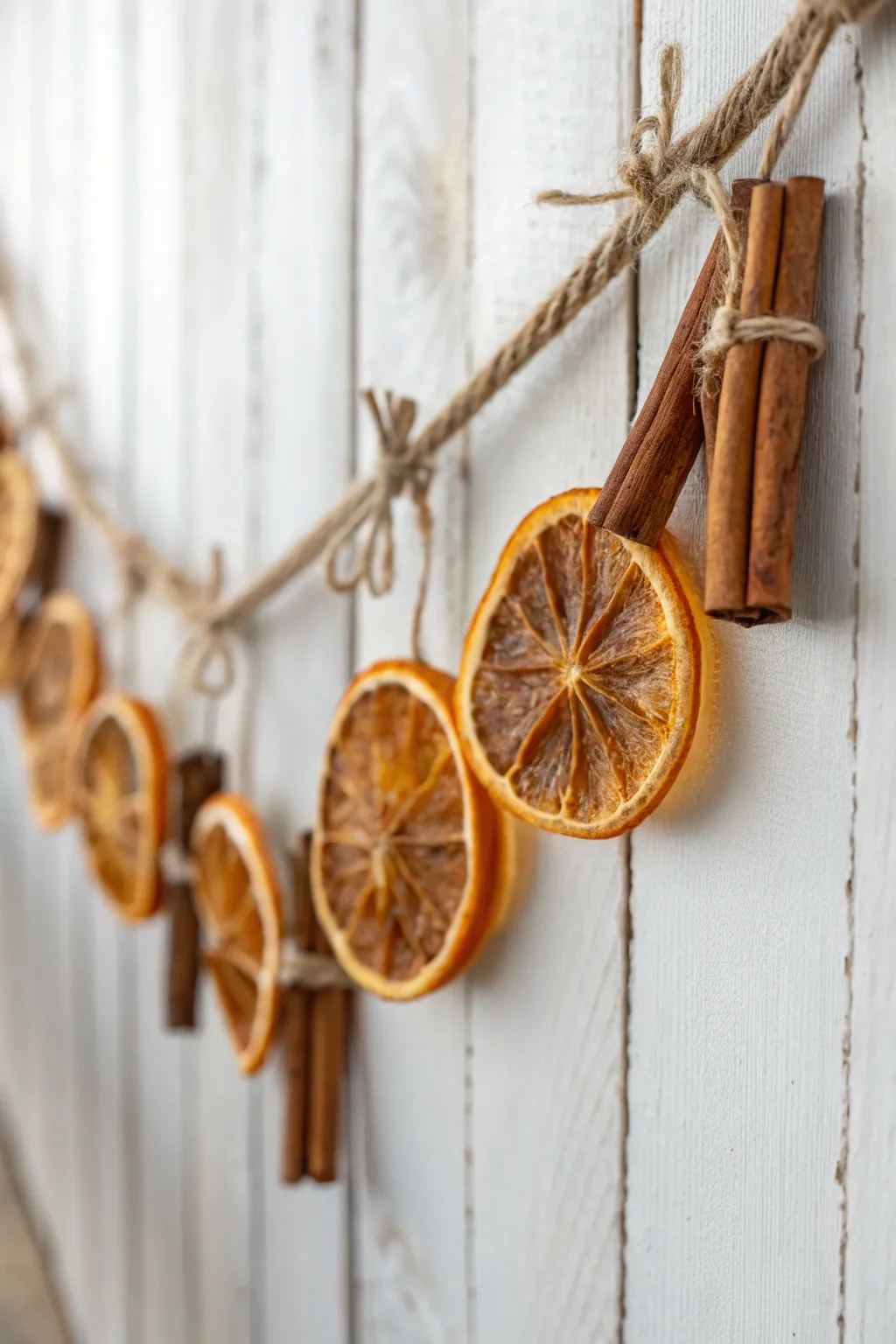 Elevate your space with a DIY cinnamon stick garland, blending natural beauty and minimalist charm.