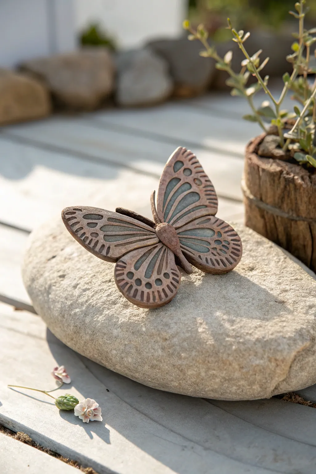 Elevate your garden's charm with handcrafted clay accents—where simplicity meets natural beauty.