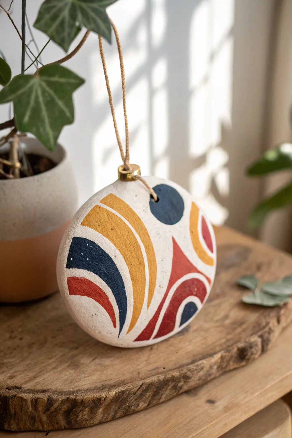 Add a touch of modern elegance to your decor with bold, abstract clay designs.