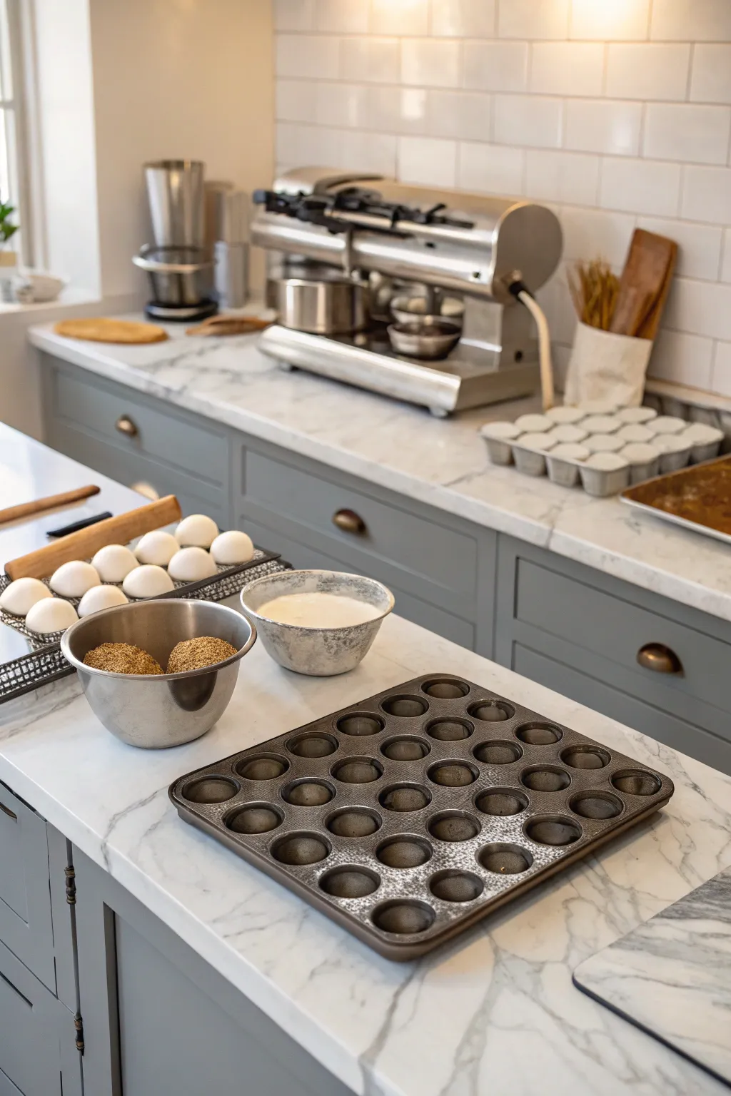 A dedicated baking station for the avid home baker.
