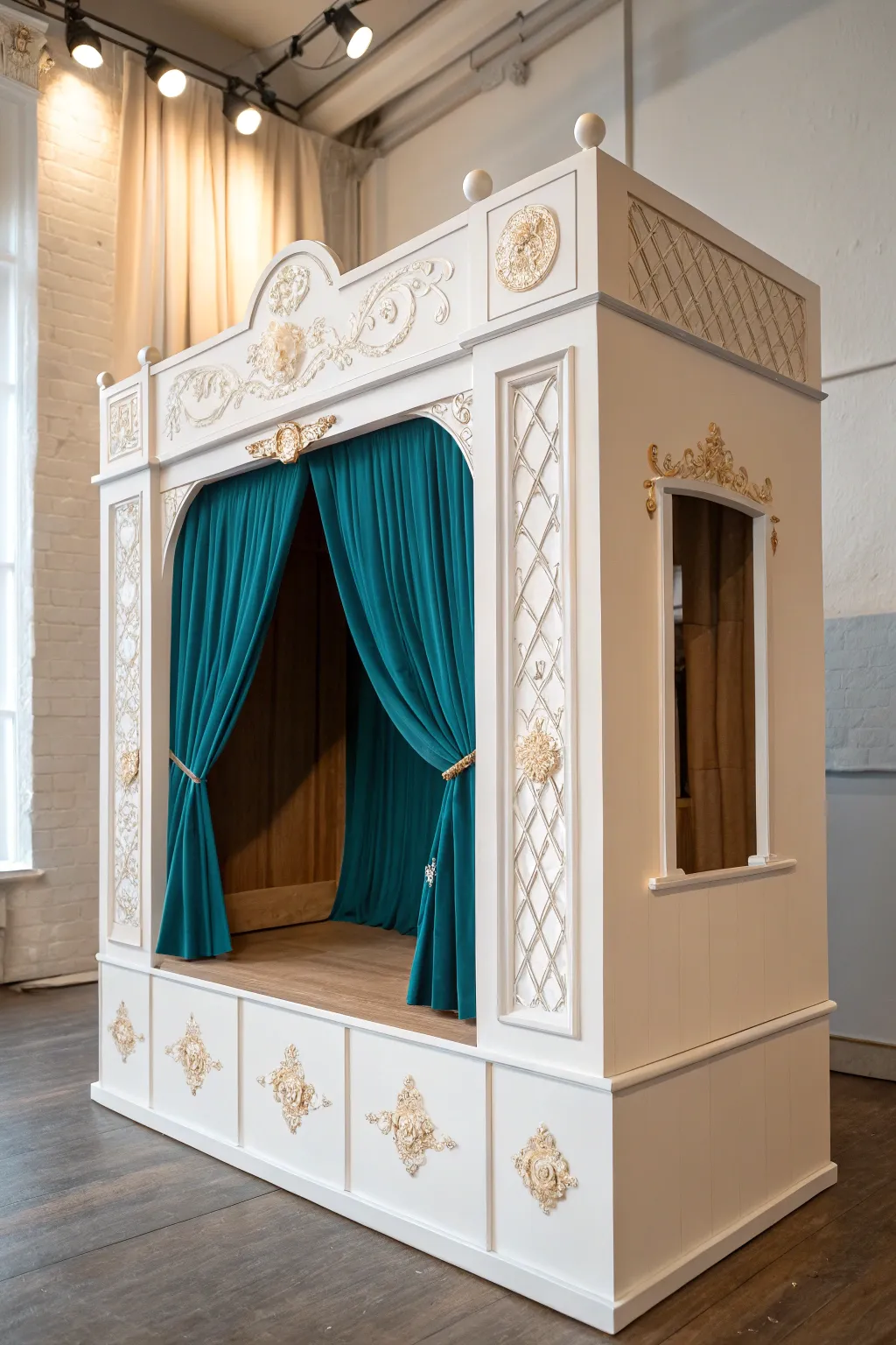 Bring magic to your living room with this charming DIY cardboard puppet theater, where simplicity meets creativity.
