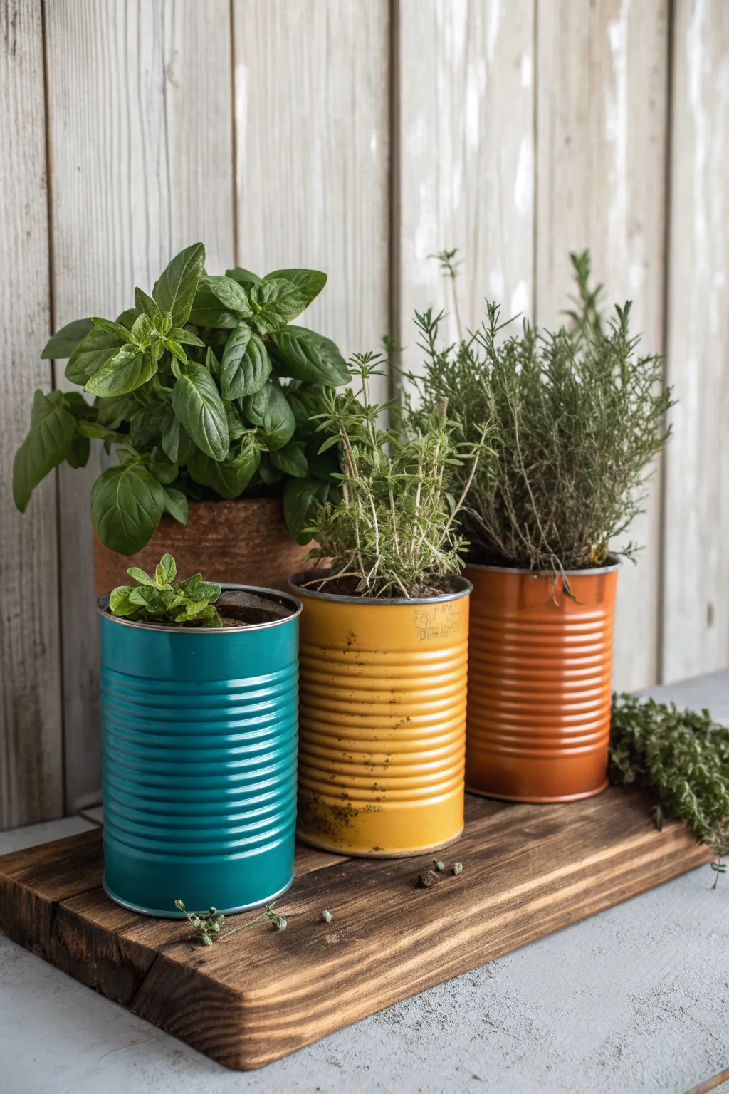 Transform your small space with a chic DIY vertical herb garden—where vibrant colors meet natural beauty!