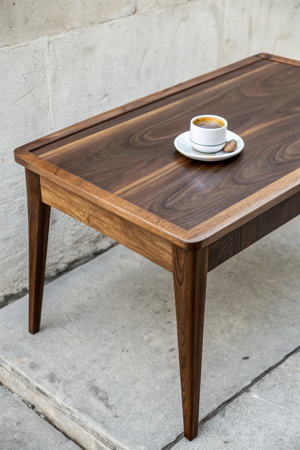 Elevate your living room with this handcrafted walnut coffee table, where style meets craftsmanship.