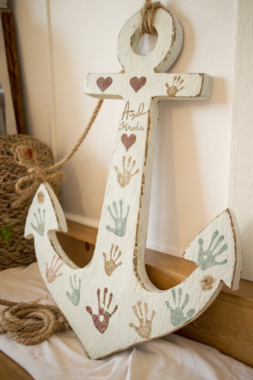 Anchored in Love: A handcrafted masterpiece symbolizing love's strength and grounding power.