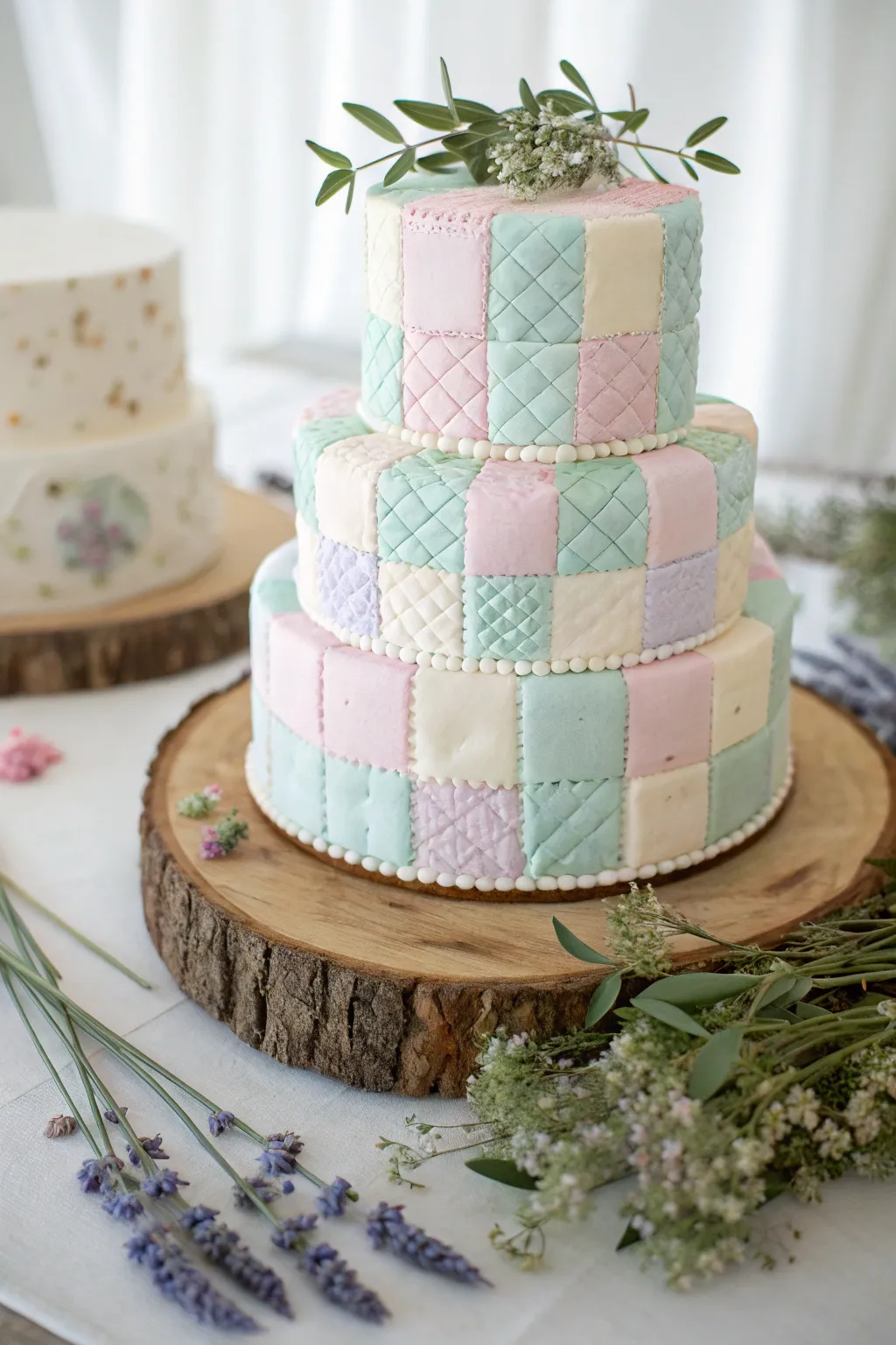 Warm your heart with a Patchwork Quilt Cake - a sweet tribute to nostalgia and craftsmanship.
