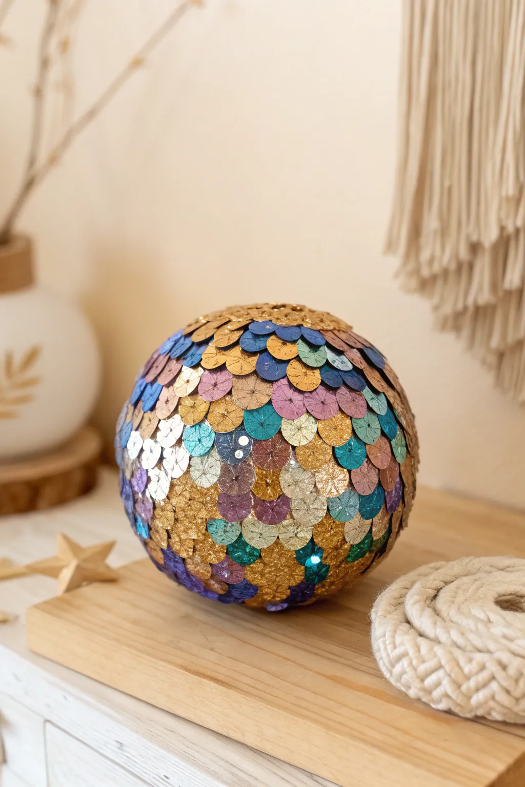 Illuminate your celebrations with the elegance of Sequin Sparkle Balls.