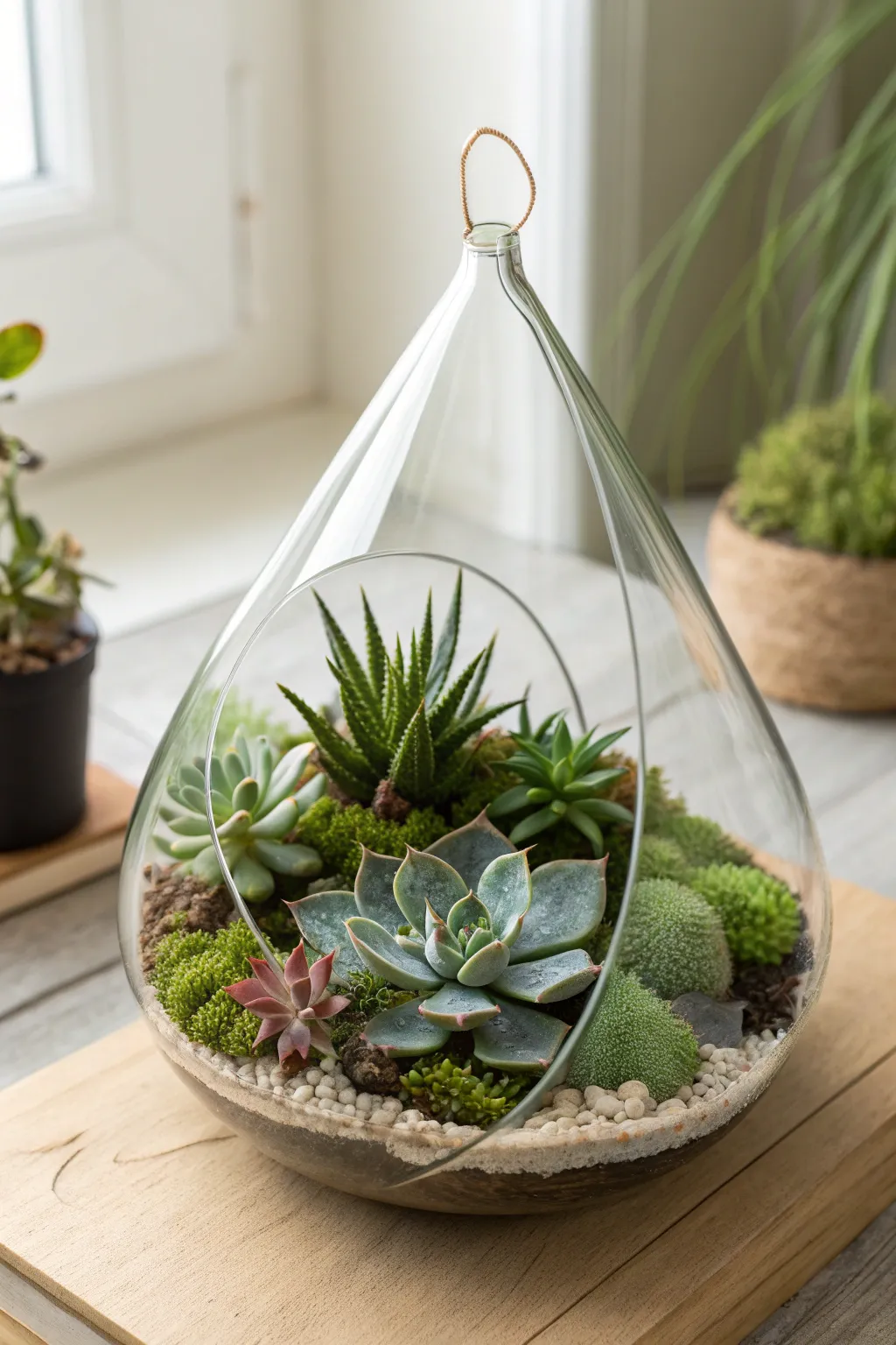 Create a serene indoor oasis with a stunning DIY terrarium, where nature and artistry unite.