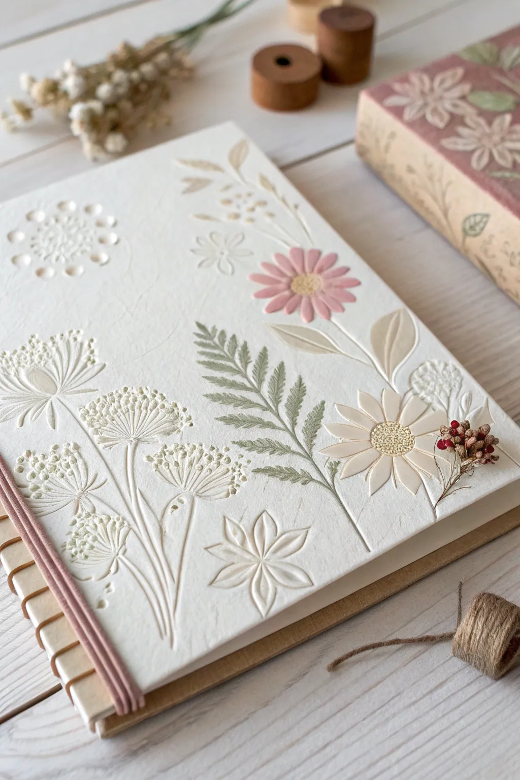 Elevate your scrapbook with elegant embossed details for a sophisticated touch.