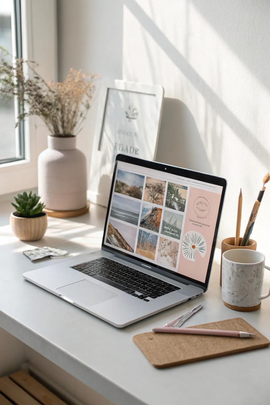 Inspire your daily life with a beautifully crafted digital vision board that merges dreams and technology.