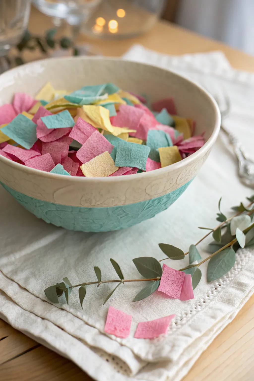 Add a splash of color to your celebrations with handmade crepe paper confetti!