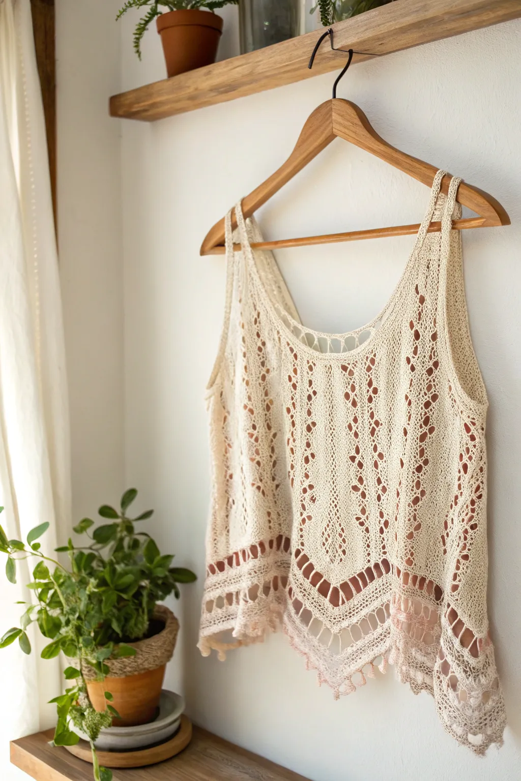 Embrace summer with this festival-ready crochet top, where craftsmanship meets boho elegance.