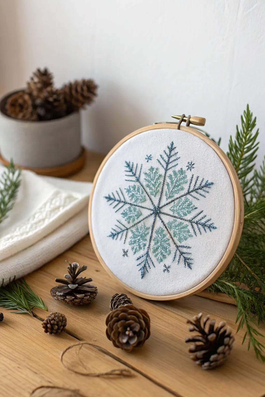 Embrace the magic of winter with a charming snowflake cross stitch—where simplicity meets seasonal elegance.