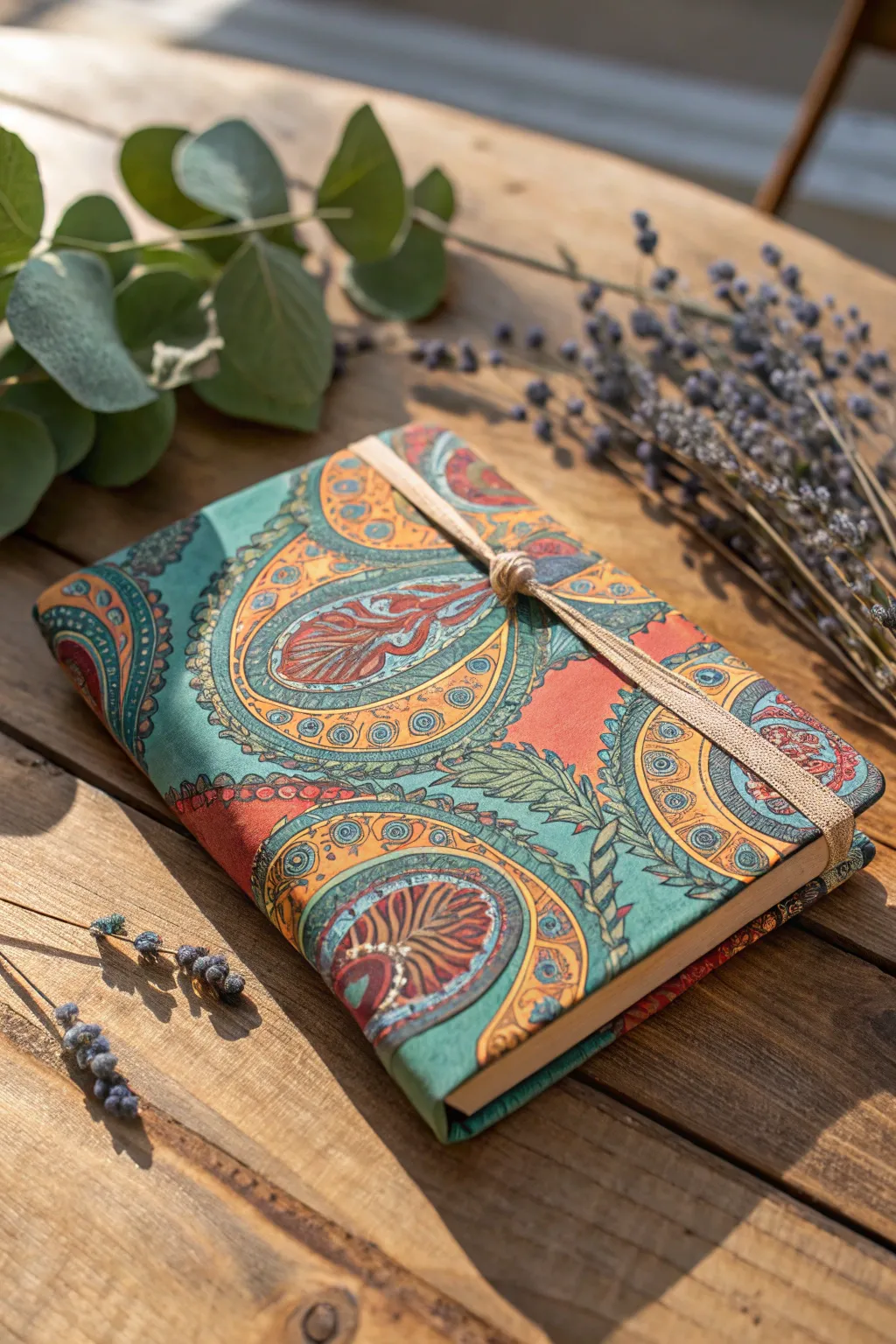 Transform plain notebooks into stunning gifts with vibrant fabric covers - a perfect blend of simplicity and artistry!