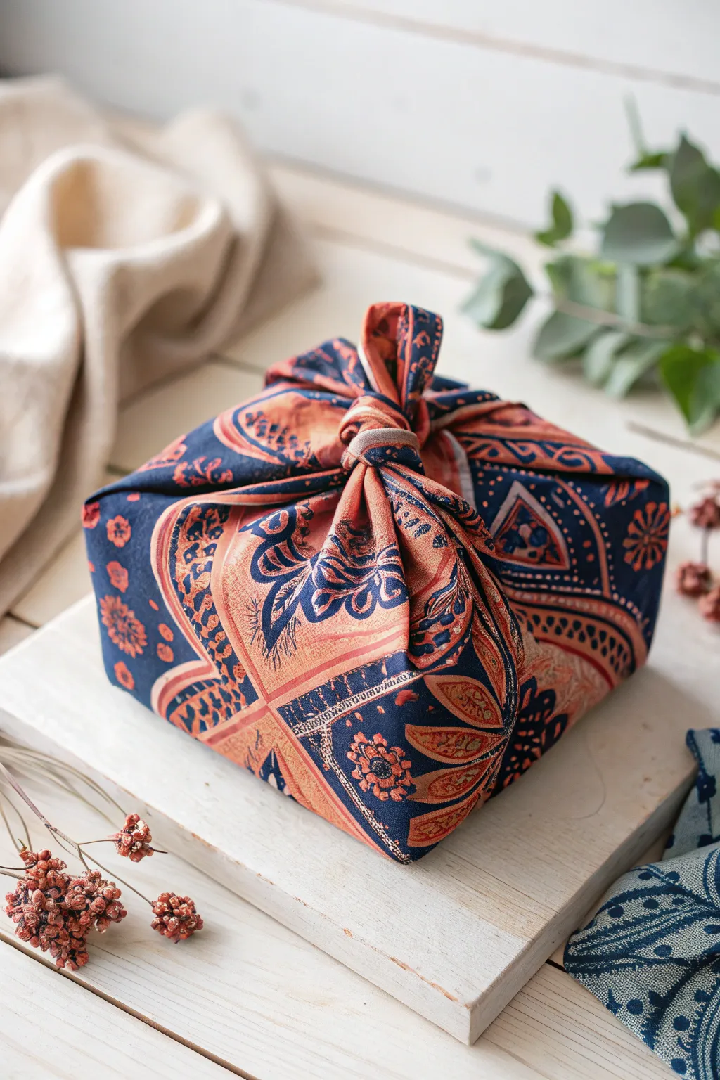 Elevate your gift-giving with stunning fabric wraps that double as a stylish keepsake.