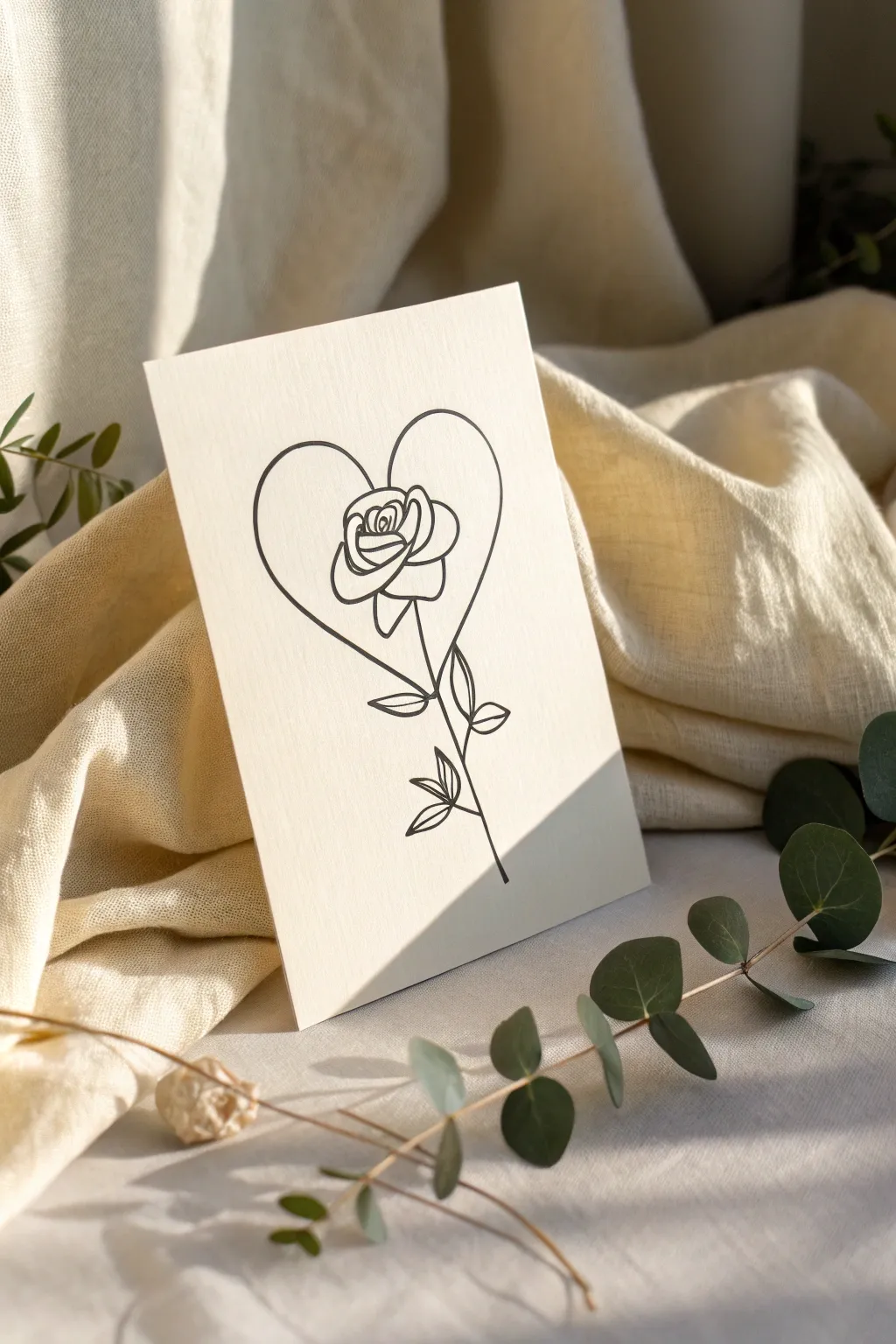 Embrace simplicity this Valentine's Day with minimalist line art cards, where elegance meets heartfelt expression.