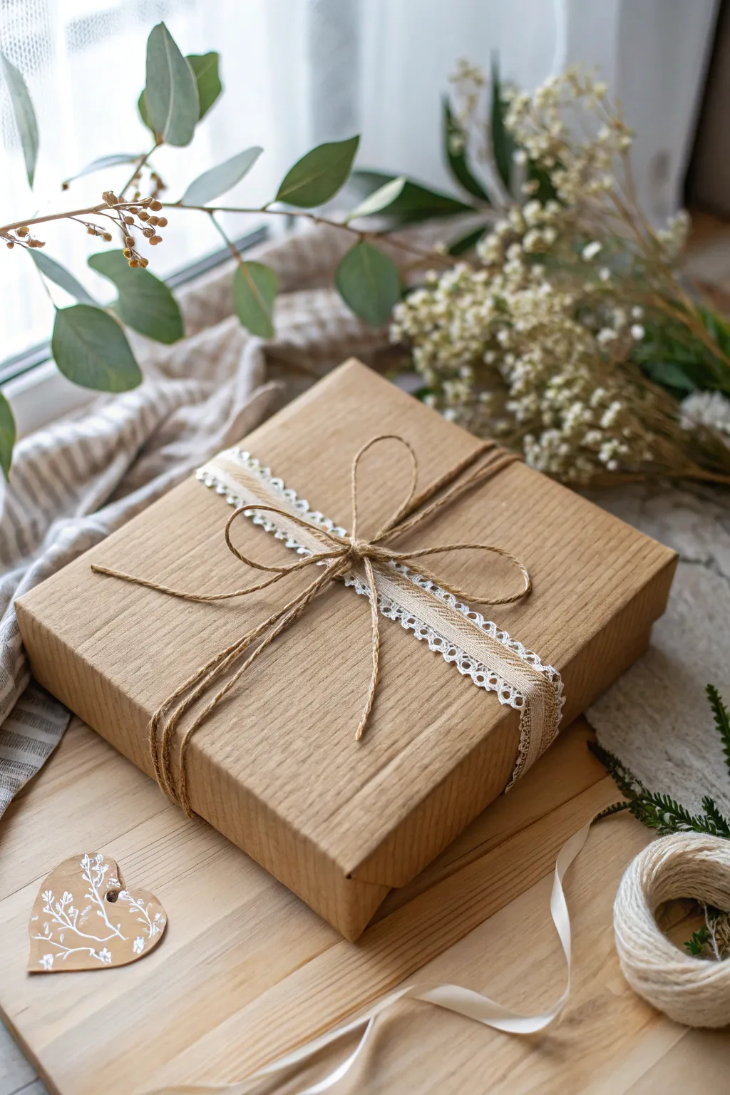 Transform simplicity into beauty with eco-friendly box decor.