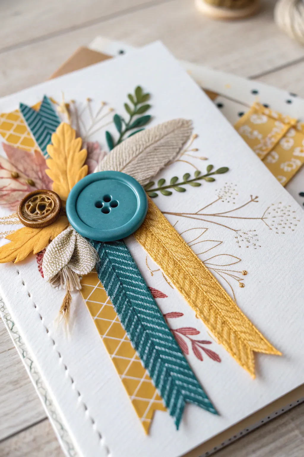 Add a personal touch to your scrapbook with handmade embellishments that tell your unique story.