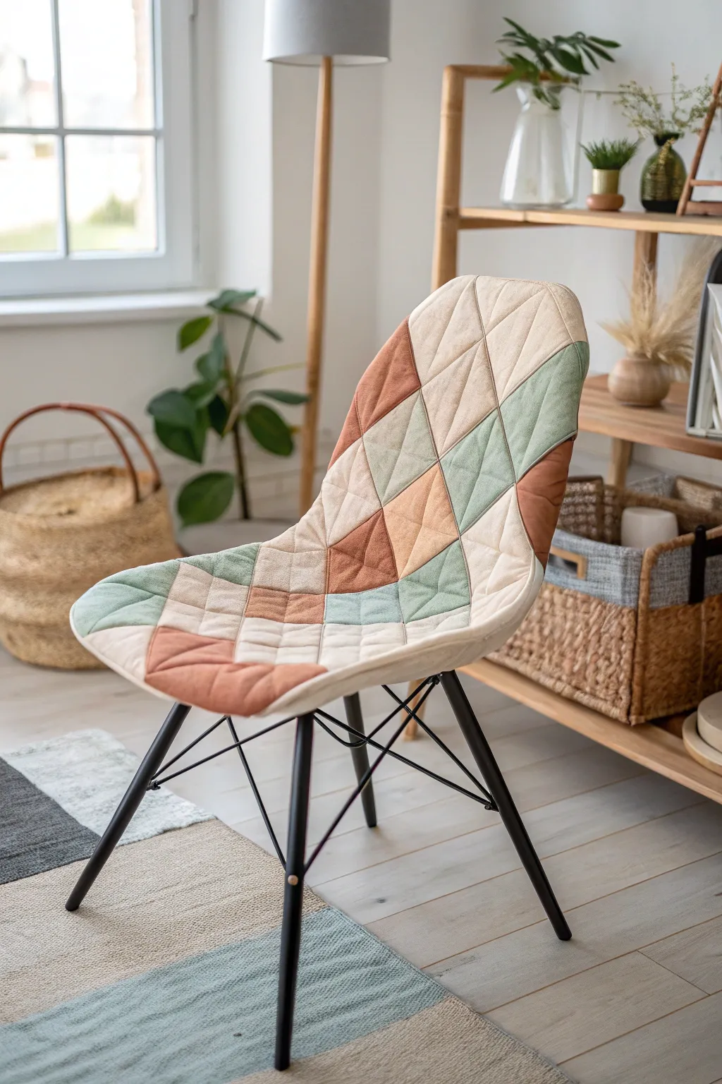 Transform your space with a cozy faux quilt chair back—no sewing required!