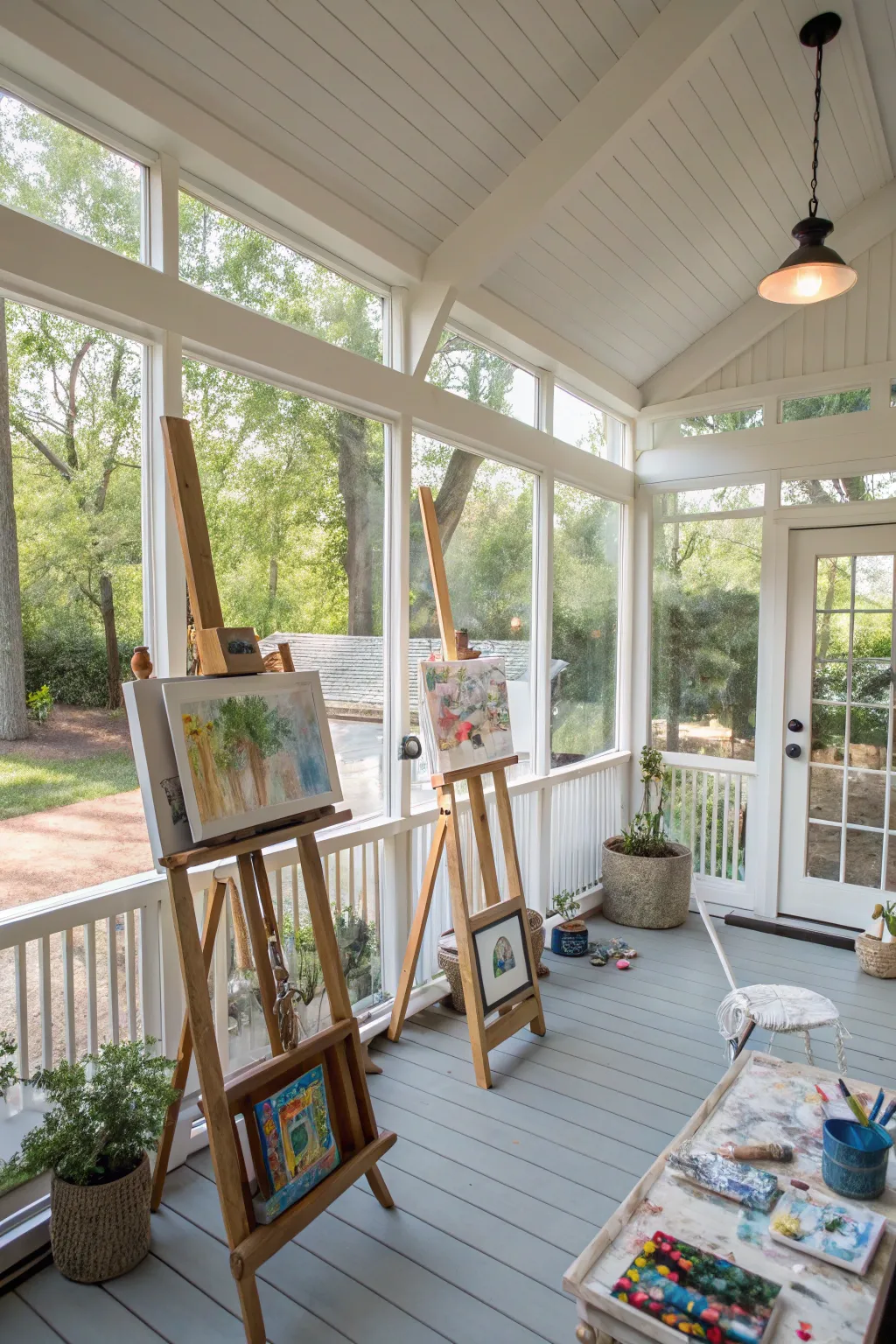 An art studio bursting with creativity.