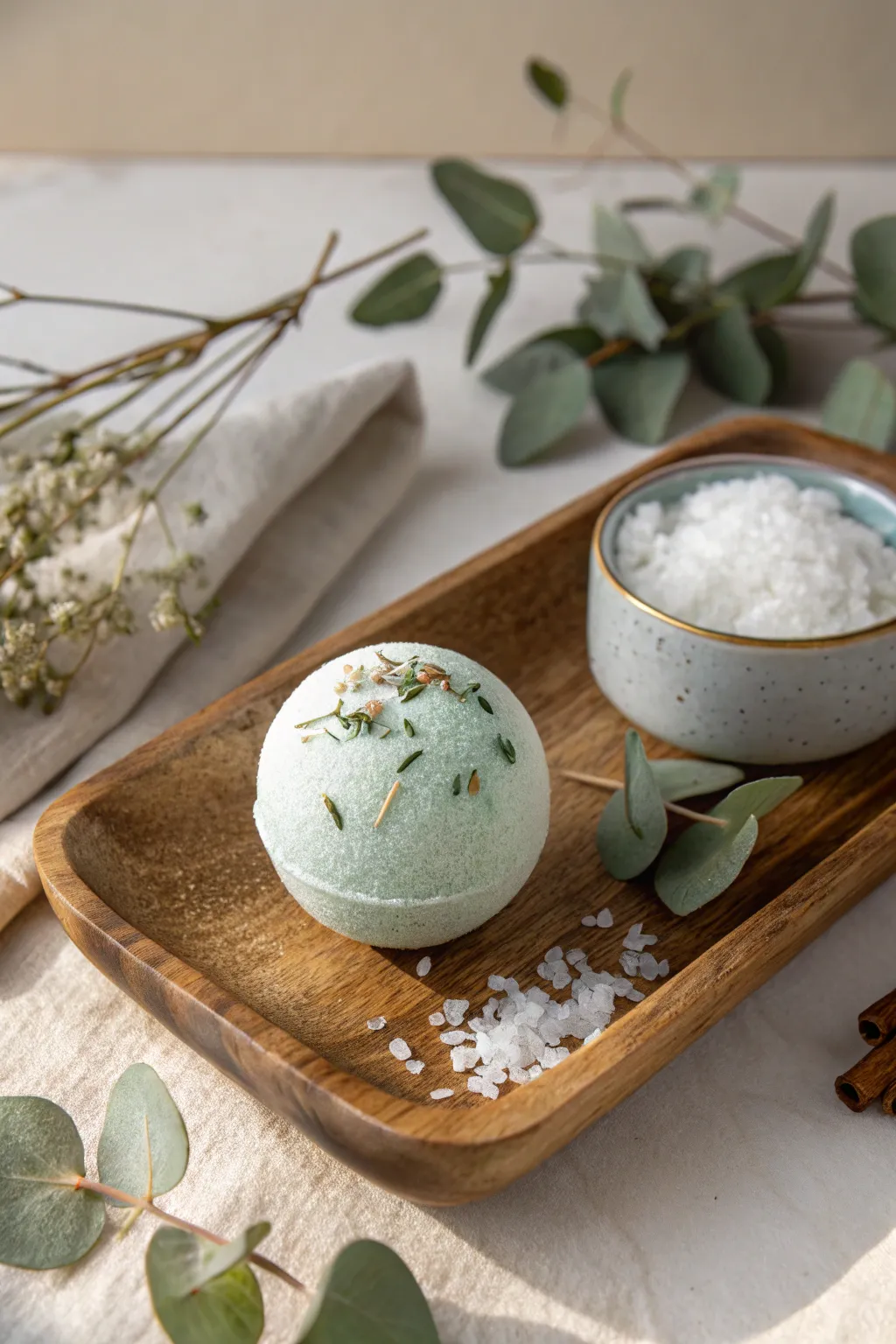 Embrace tranquility with this Ocean Breeze bath bomb, your perfect escape to coastal serenity.