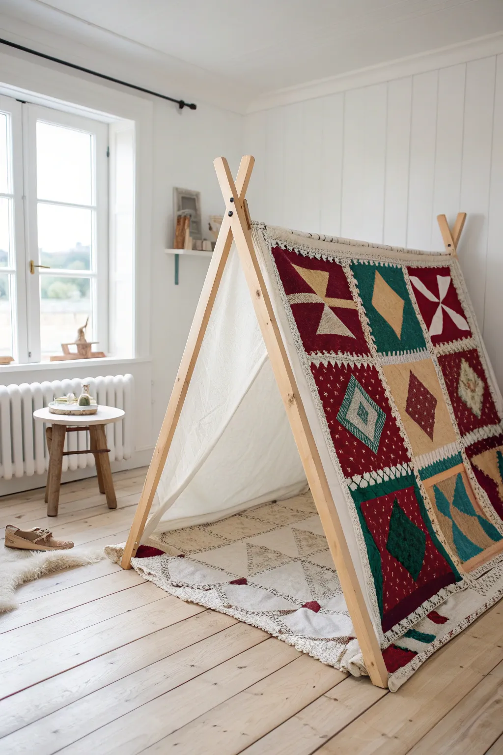 Transform your space into a vintage quilt hideaway—where nostalgia meets minimalist elegance.