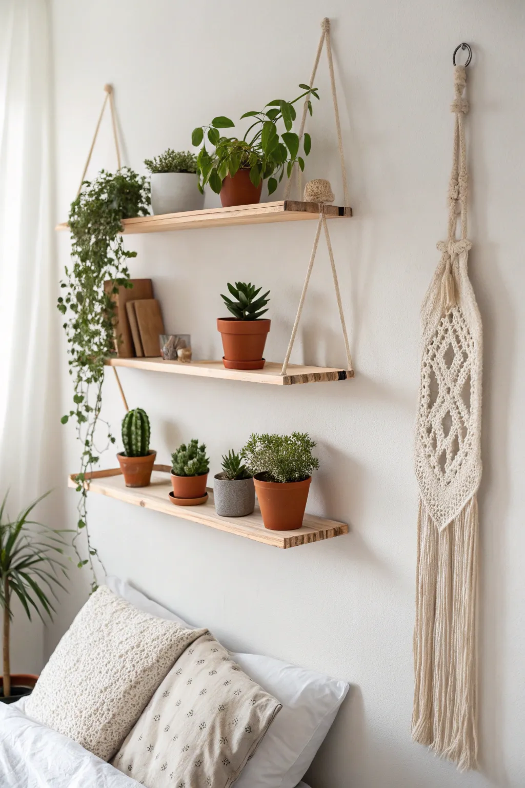 Elevate your bedroom with a touch of nature: create your own plant sanctuary.