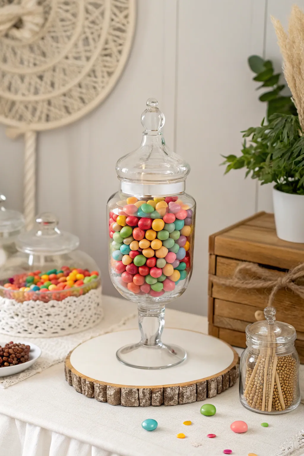 Elevate your celebrations with a chic candy buffet centerpiece that delights both the eyes and the taste buds.