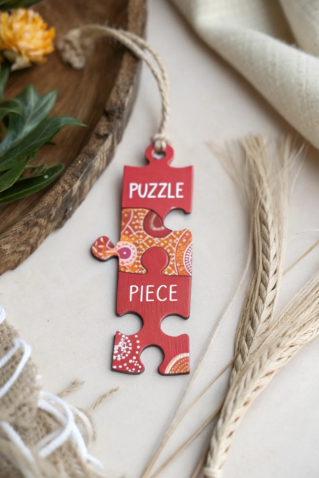 Transform old puzzle pieces into charming bookmarks with a personal twist!