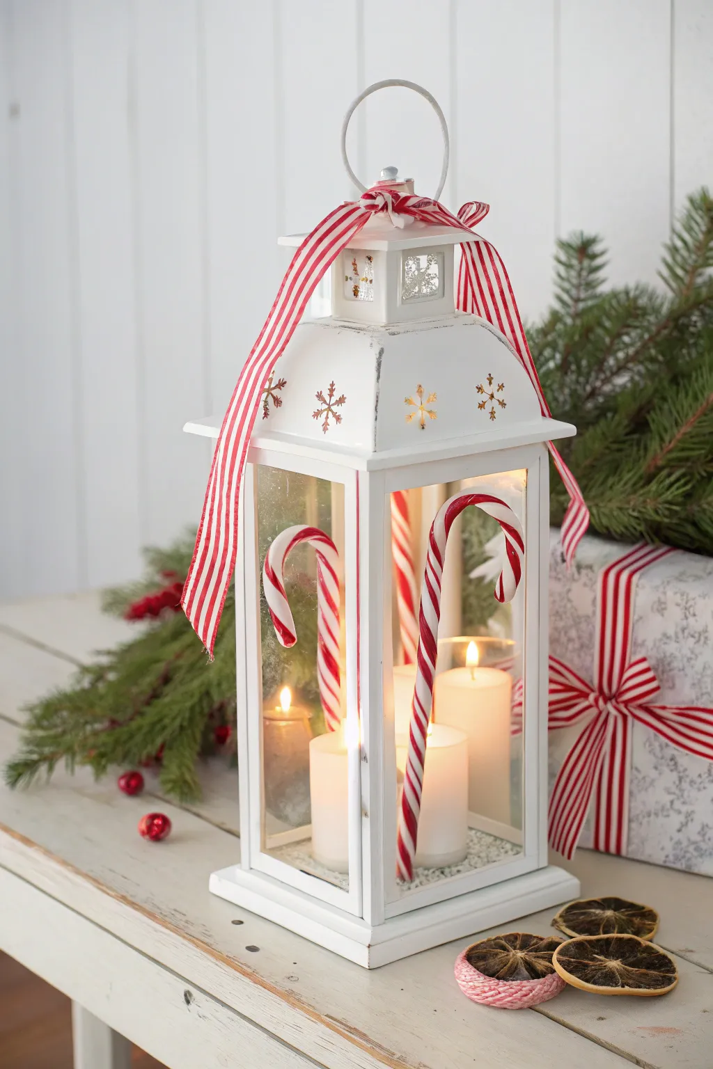 Transform your space into a whimsical Candy Land with this charming DIY Christmas lantern.