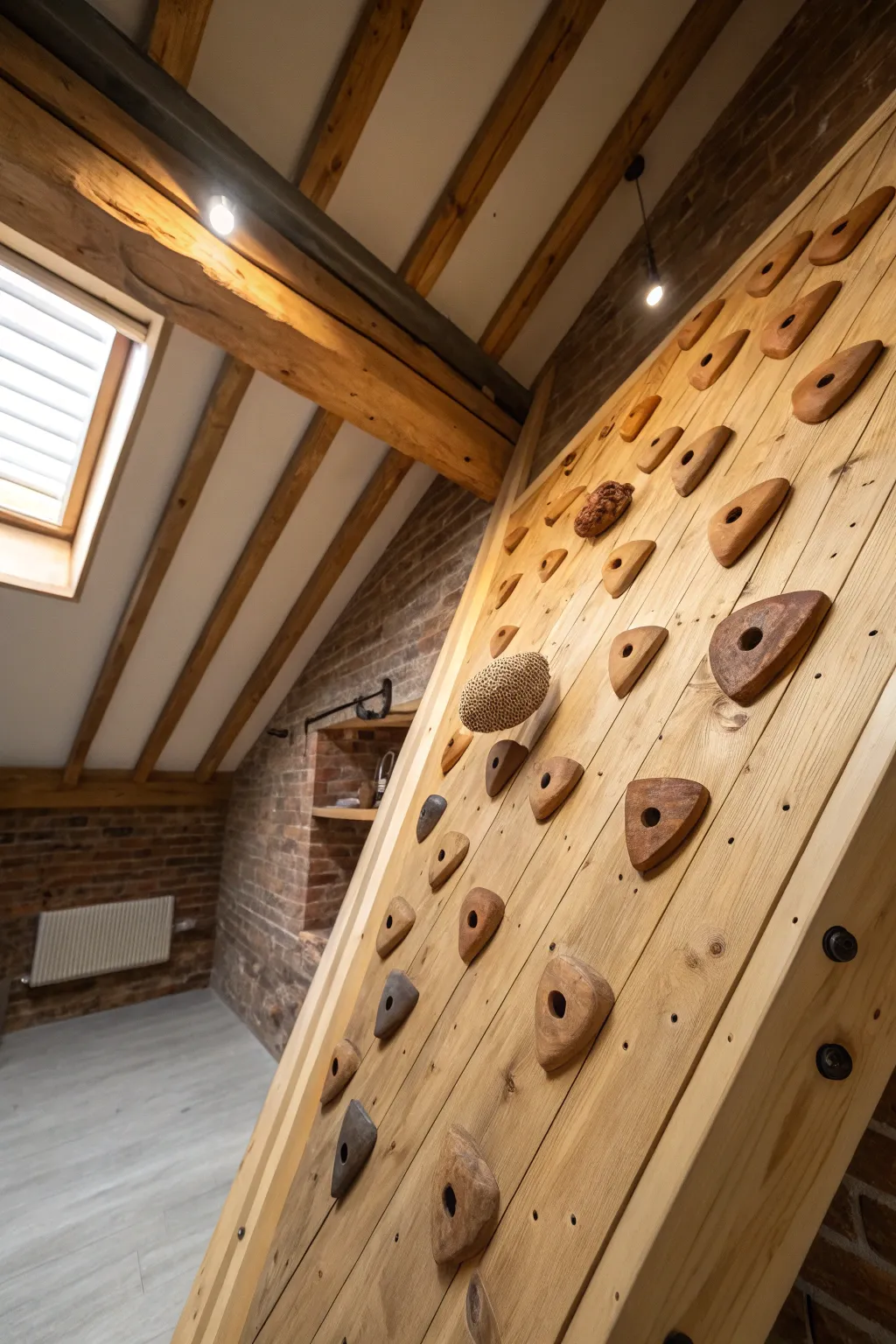 Elevate your workout with a handcrafted climbing challenge in your attic.