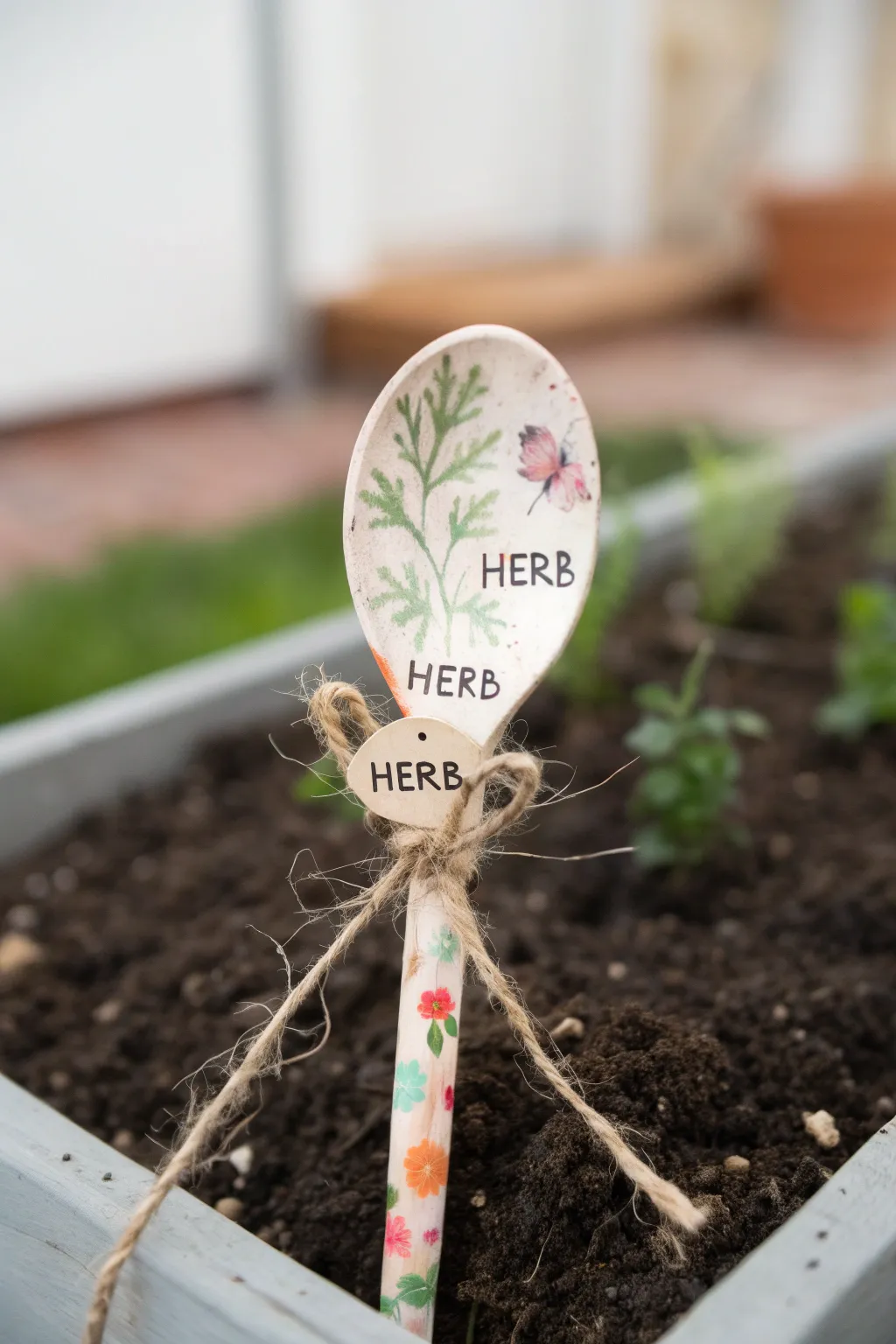 Transform old spoons into charming garden markers with a touch of artistic flair!