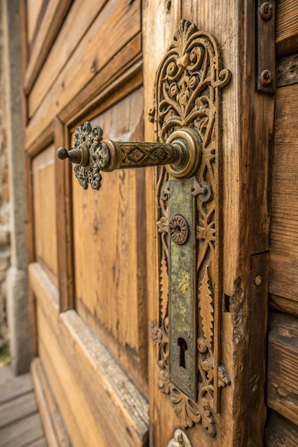 Transform your doors with a touch of history using reclaimed hardware.